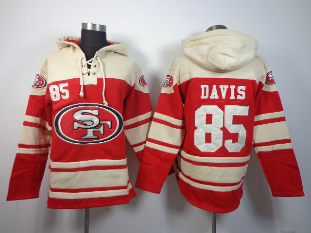 San Francisco 49ers #85 Vernon Davis Red Hoodie,We sell and wholesale San Francisco 49ers #85 Vernon Davis Red Hoodie on line form chian!
