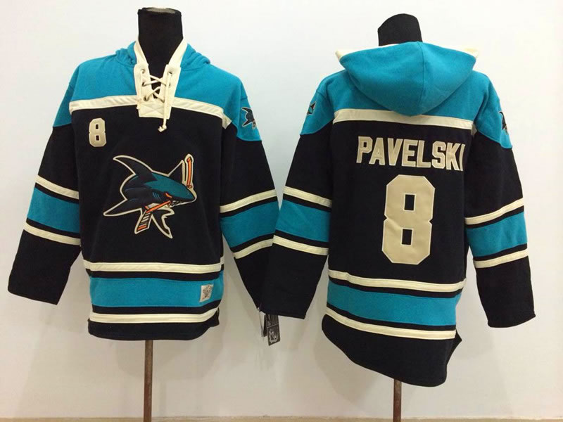 San Jose Sharks #8 Joe Pavelski Black Hoodie,We sell and wholesale San Jose Sharks #8 Joe Pavelski Black Hoodie on line form chian!
