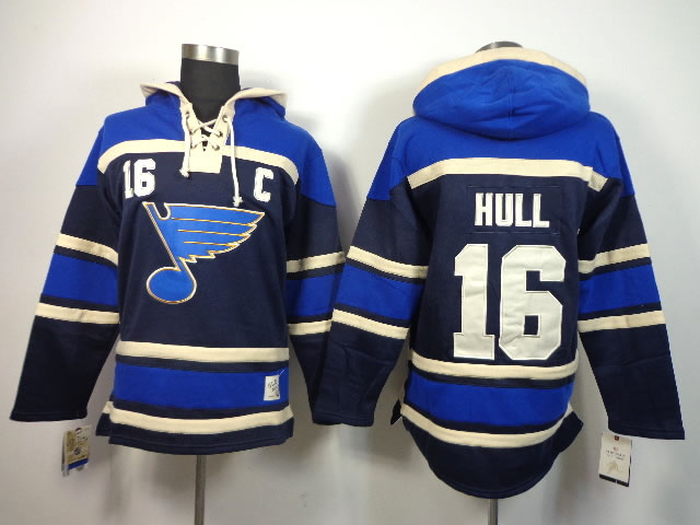 St.Louis Blues #16 Hull Navy Blue Hoodie,We sell and wholesale St.Louis Blues #16 Hull Navy Blue Hoodie on line form chian!