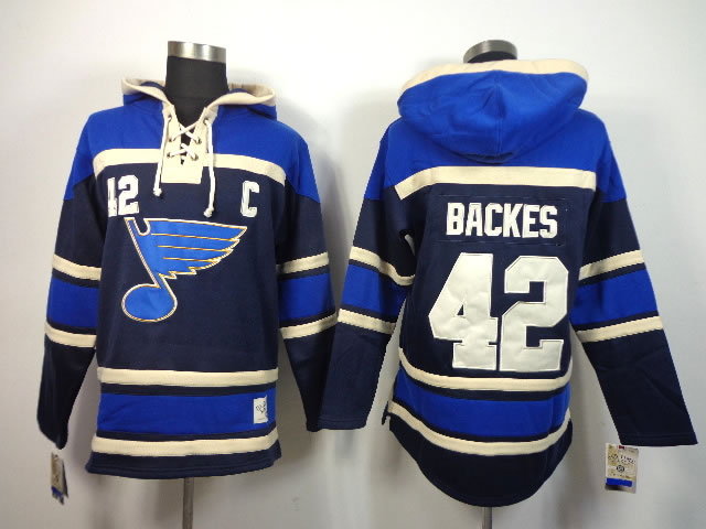 St.Louis Blues #42 Backes Navy Blue Hoodie,We sell and wholesale St.Louis Blues #42 Backes Navy Blue Hoodie on line form chian!