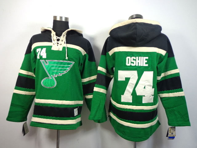 St.Louis Blues #74 Oshie Green Hoodie,We sell and wholesale St.Louis Blues #74 Oshie Green Hoodie on line form chian!