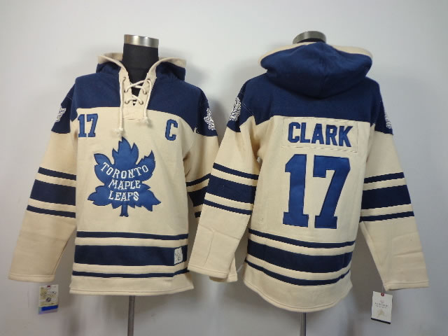 Toronto Maple Leafs #17 Wendel Clark Cream Hoodie,We sell and wholesale Toronto Maple Leafs #17 Wendel Clark Cream Hoodie on line form chian!