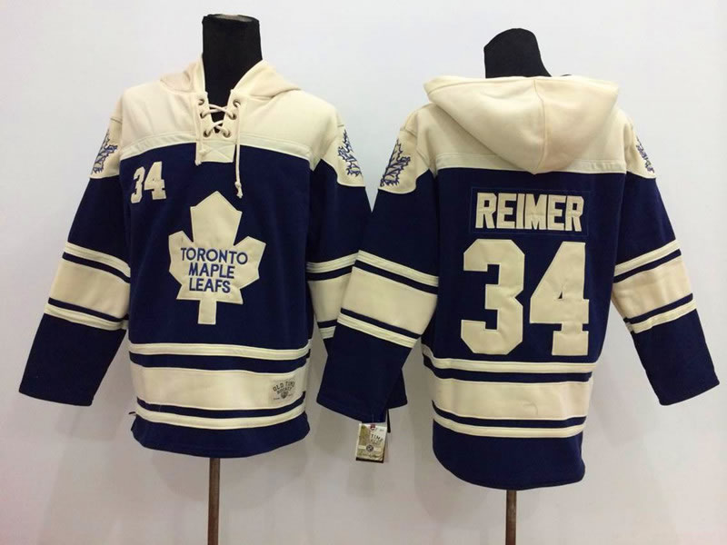 Toronto Maple Leafs #34 James Reimer Navy Blue Hoodie,We sell and wholesale Toronto Maple Leafs #34 James Reimer Navy Blue Hoodie on line form chian!