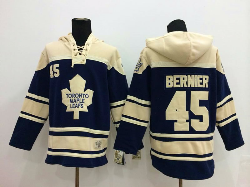 Toronto Maple Leafs #45 Bernier Navy Blue Hoodie,We sell and wholesale Toronto Maple Leafs #45 Bernier Navy Blue Hoodie on line form chian!