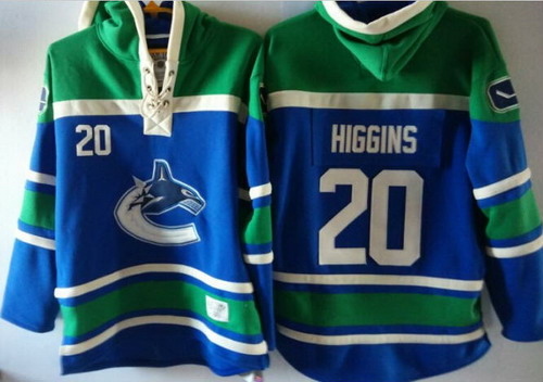Vancouver Canucks #20 Chris Higgins Blue Hoody,We sell and wholesale Vancouver Canucks #20 Chris Higgins Blue Hoody on line form chian!