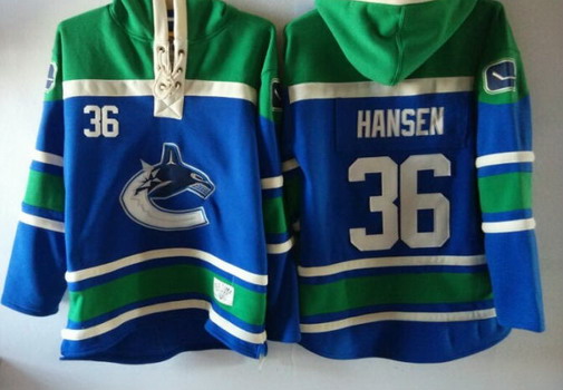 Vancouver Canucks #36 Jannik Hansen Blue Hoody,We sell and wholesale Vancouver Canucks #36 Jannik Hansen Blue Hoody on line form chian!