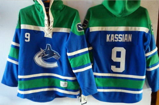 Vancouver Canucks #9 Zack Kassian Blue Hoody,We sell and wholesale Vancouver Canucks #9 Zack Kassian Blue Hoody on line form chian!