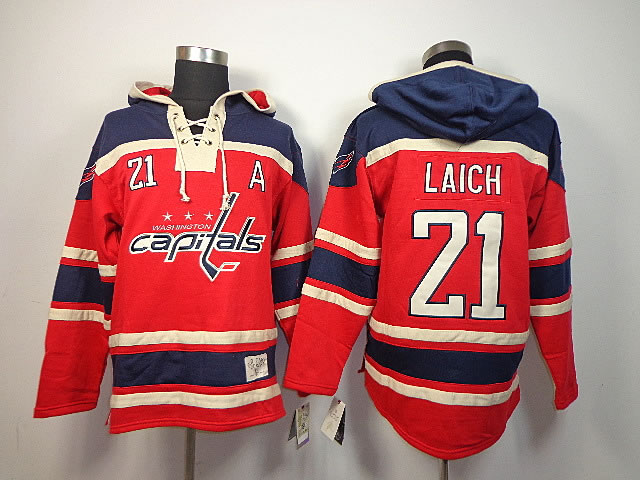 Washington Capitals #21 Laich Red Hoodie,We sell and wholesale Washington Capitals #21 Laich Red Hoodie on line form chian!