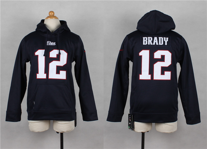 Youth Nike New England Patriots #12 Brady Navy Blue Kids Hoody,We sell and wholesale Youth Nike New England Patriots #12 Brady Navy Blue Kids Hoody on line form chian!