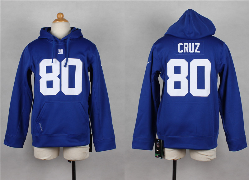 Youth Nike New York Giants #80 Victor Cruz Blue Kids Hoody,We sell and wholesale Youth Nike New York Giants #80 Victor Cruz Blue Kids Hoody on line form chian!