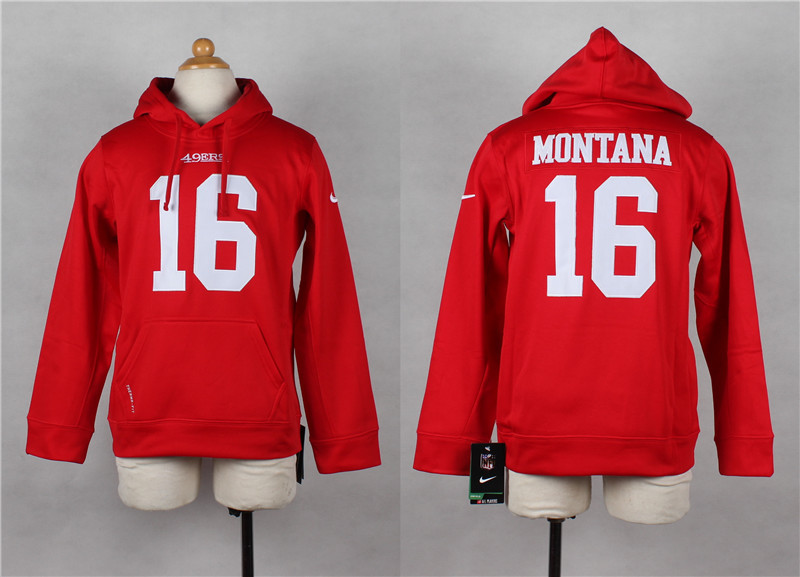 Youth Nike San Francisco 49ers #16 Joe Montana Red Kids Hoody,We sell and wholesale Youth Nike San Francisco 49ers #16 Joe Montana Red Kids Hoody on line form chian!