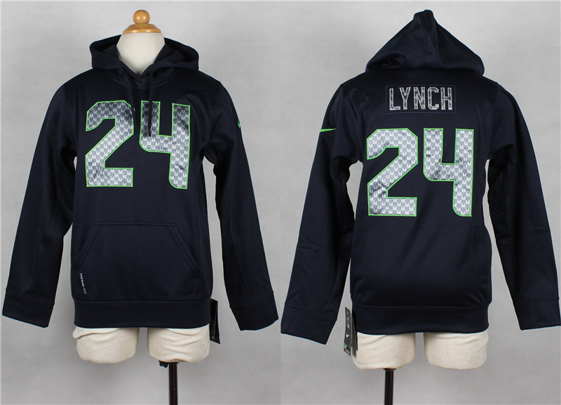 Youth Nike Seattle Seahawks #24 Marshawn Lynch Navy Blue Kids Hoody,We sell and wholesale Youth Nike Seattle Seahawks #24 Marshawn Lynch Navy Blue Kids Hoody on line form chian!