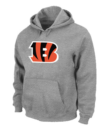 Cincinnati Bengals Logo Pullover Hoodie Grey,We sell and wholesale Cincinnati Bengals Logo Pullover Hoodie Grey on line form chian!