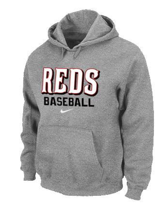 Cincinnati Reds Pullover Hoodie Grey,We sell and wholesale Cincinnati Reds Pullover Hoodie Grey on line form chian!
