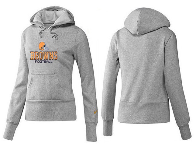 Nike Cleveland Browns Team Logo Gray Women Pullover Hoodies (2),We sell and wholesale Nike Cleveland Browns Team Logo Gray Women Pullover Hoodies (2) on line form chian!