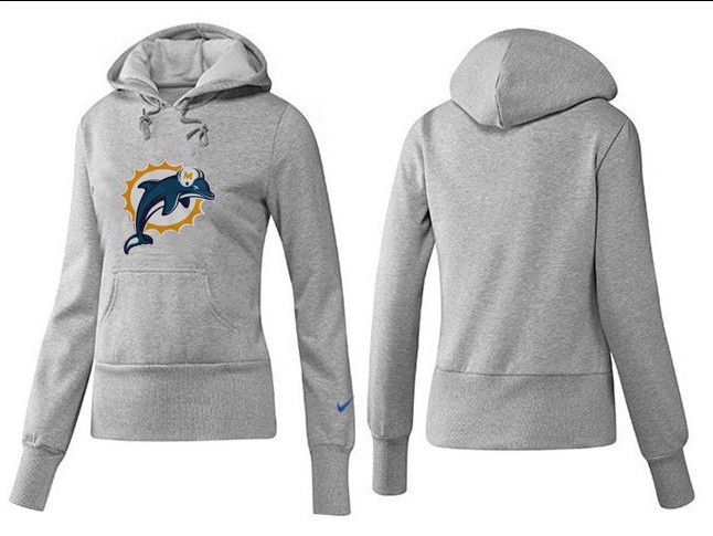 Nike Miami Dolphins Team Logo Gray Women Pullover Hoodies (3),We sell and wholesale Nike Miami Dolphins Team Logo Gray Women Pullover Hoodies (3) on line form chian!