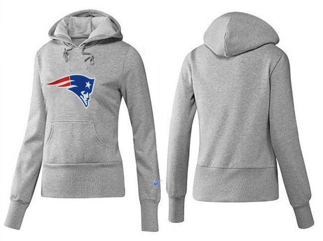 Nike New England Patriots Team Logo Gray Women Pullover Hoodies (1),We sell and wholesale Nike New England Patriots Team Logo Gray Women Pullover Hoodies (1) on line form chian!