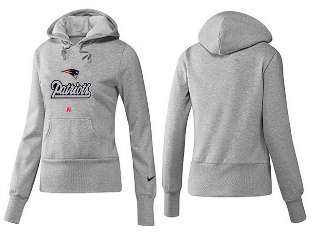 Nike New England Patriots Team Logo Gray Women Pullover Hoodies (4),We sell and wholesale Nike New England Patriots Team Logo Gray Women Pullover Hoodies (4) on line form chian!