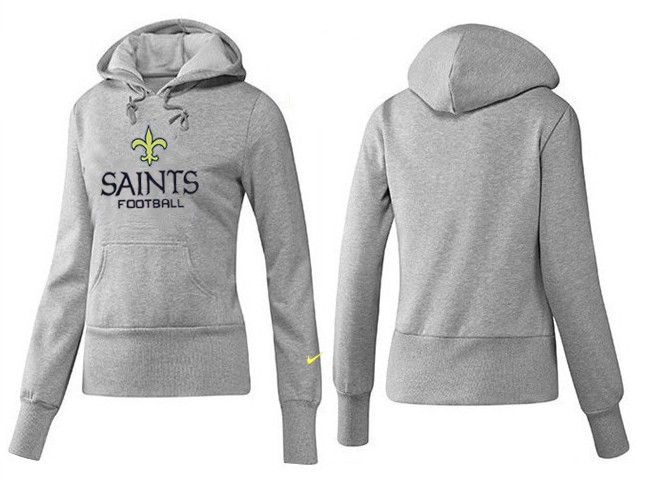 Nike New Orleans Saints Team Logo Gray Women Pullover Hoodies (3),We sell and wholesale Nike New Orleans Saints Team Logo Gray Women Pullover Hoodies (3) on line form chian!