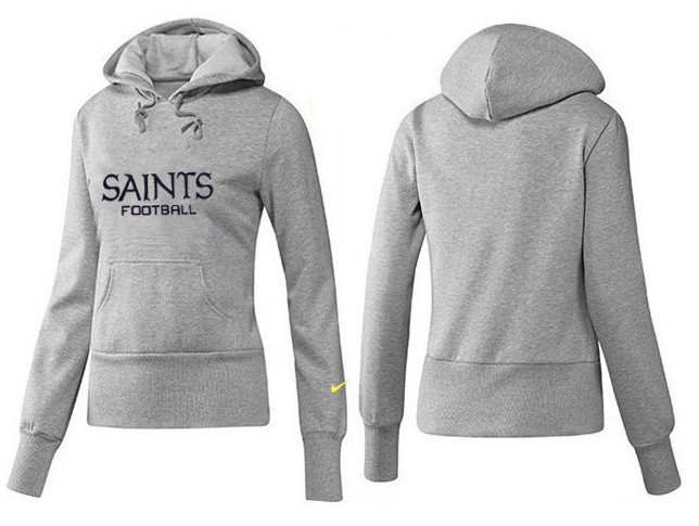 Nike New Orleans Saints Team Logo Gray Women Pullover Hoodies (5),We sell and wholesale Nike New Orleans Saints Team Logo Gray Women Pullover Hoodies (5) on line form chian!