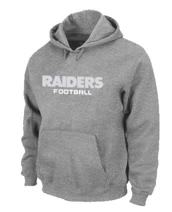 Oakland Raiders Authentic font Pullover Hoodie Grey,We sell and wholesale Oakland Raiders Authentic font Pullover Hoodie Grey on line form chian!