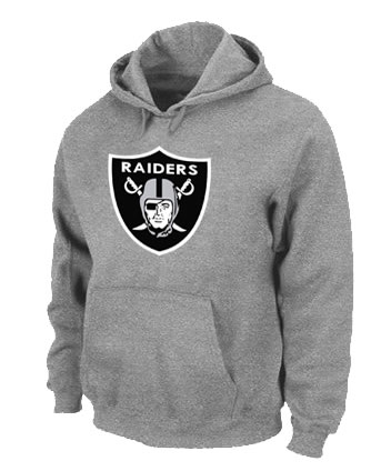 Oakland Raiders Logo Pullover Hoodie Grey,We sell and wholesale Oakland Raiders Logo Pullover Hoodie Grey on line form chian!