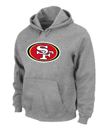 San Francisco 49ers Logo Pullover Hoodie Grey,We sell and wholesale San Francisco 49ers Logo Pullover Hoodie Grey on line form chian!