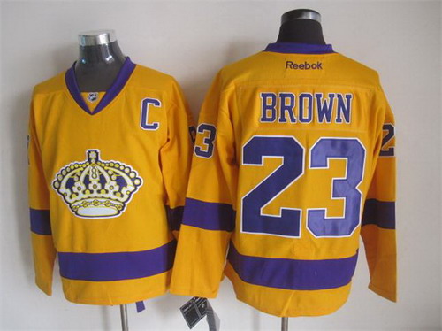 Los Angeles Kings #23 Dustin Brown Yellow Jerseys,We sell and wholesale Los Angeles Kings #23 Dustin Brown Yellow Jerseys on line form chian!