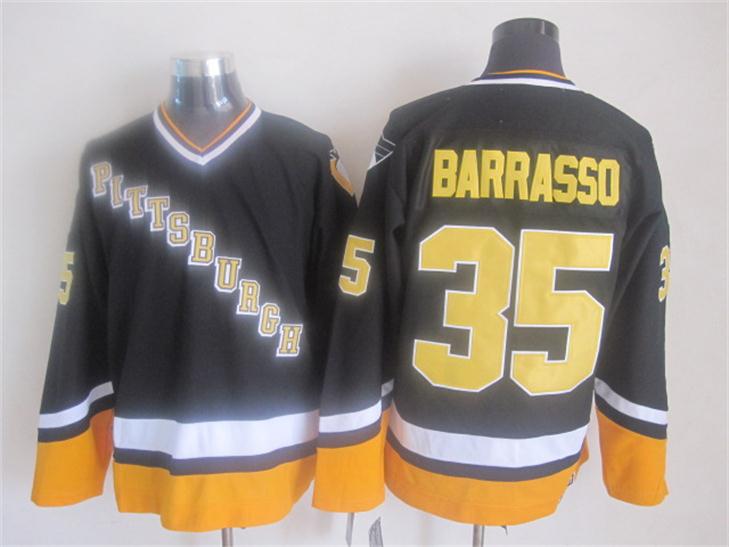Pittsburgh Penguins #35 Tom Barrasso 1993 Black Throwback CCM Jerseys,We sell and wholesale Pittsburgh Penguins #35 Tom Barrasso 1993 Black Throwback CCM Jerseys on line form chian!