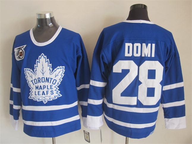 Toronto Maple Leafs #28 Tie Domi Blue 75TH Throwback CCM Jerseys,We sell and wholesale Toronto Maple Leafs #28 Tie Domi Blue 75TH Throwback CCM Jerseys on line form chian!
