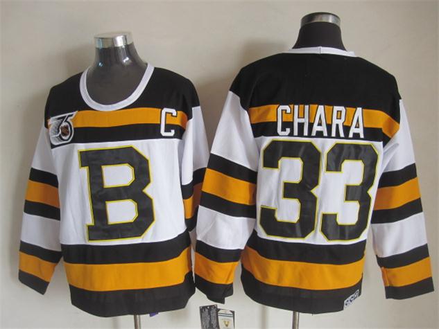 Boston Bruins #33 Zdeno Chara White 75TH Throwback CCM Jerseys,We sell and wholesale Boston Bruins #33 Zdeno Chara White 75TH Throwback CCM Jerseys on line form chian!