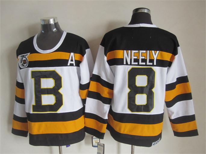 Boston Bruins #8 Cam Neely White 75TH Throwback CCM Jerseys,We sell and wholesale Boston Bruins #8 Cam Neely White 75TH Throwback CCM Jerseys on line form chian!
