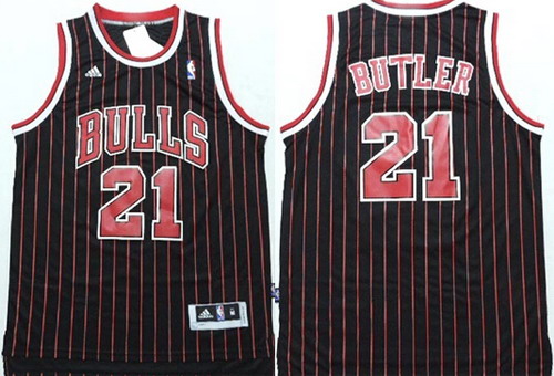 Chicago Bulls #21 Jimmy Butler Revolution 30 Swingman Black Pinstripe Jerseys,We sell and wholesale Chicago Bulls #21 Jimmy Butler Revolution 30 Swingman Black Pinstripe Jerseys on line form chian!