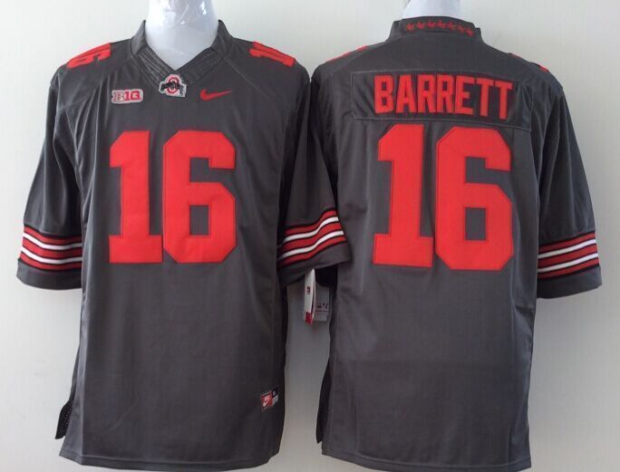 Ohio State Buckeyes #16 J.T. Barrett 2014 Gray Limited Jerseys,We sell and wholesale Ohio State Buckeyes #16 J.T. Barrett 2014 Gray Limited Jerseys on line form chian!