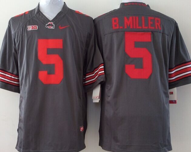 Ohio State Buckeyes #5 Baxton Miller 2014 Gray Limited Jerseys,We sell and wholesale Ohio State Buckeyes #5 Baxton Miller 2014 Gray Limited Jerseys on line form chian!