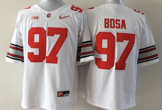 Ohio State Buckeyes #97 Joey Bosa 2015 Playoff Rose Bowl Special Event Diamond Quest White Jerseys,We sell and wholesale Ohio State Buckeyes #97 Joey Bosa 2015 Playoff Rose Bowl Special Event Diamond Quest White Jerseys on line form chian!