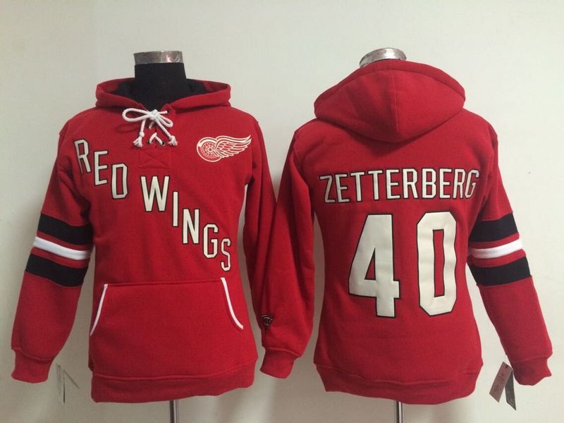 Womens Detroit Red Wings #40 Henrik Zetterberg Red Old Time Hockey Hoodie,We sell and wholesale Womens Detroit Red Wings #40 Henrik Zetterberg Red Old Time Hockey Hoodie on line form chian!
