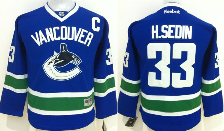 Youth Vancouver Canucks #33 H.Sedin Blue 2nd Jerseys,We sell and wholesale Youth Vancouver Canucks #33 H.Sedin Blue 2nd Jerseys on line form chian!