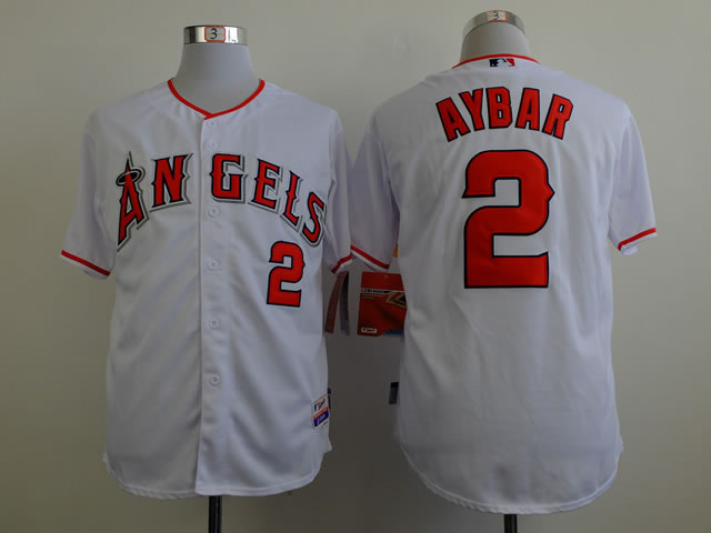 Anaheim Angels #2 Erick Aybar White Jerseys,We sell and wholesale Anaheim Angels #2 Erick Aybar White Jerseys on line form chian!
