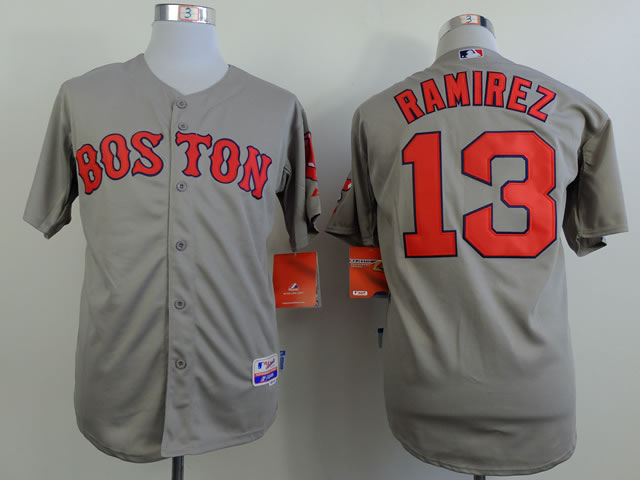 Boston Red Sox #13 Hanley Ramirez 2015 Gray Jerseys,We sell and wholesale Boston Red Sox #13 Hanley Ramirez 2015 Gray Jerseys on line form chian!