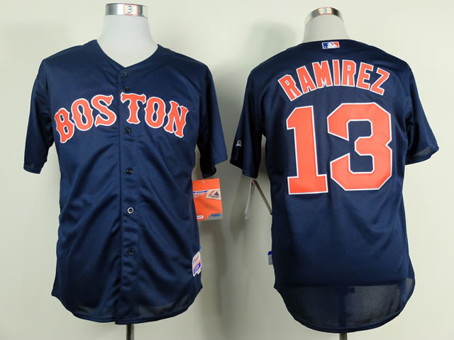 Boston Red Sox #13 Hanley Ramirez Navy Blue Jerseys,We sell and wholesale Boston Red Sox #13 Hanley Ramirez Navy Blue Jerseys on line form chian!