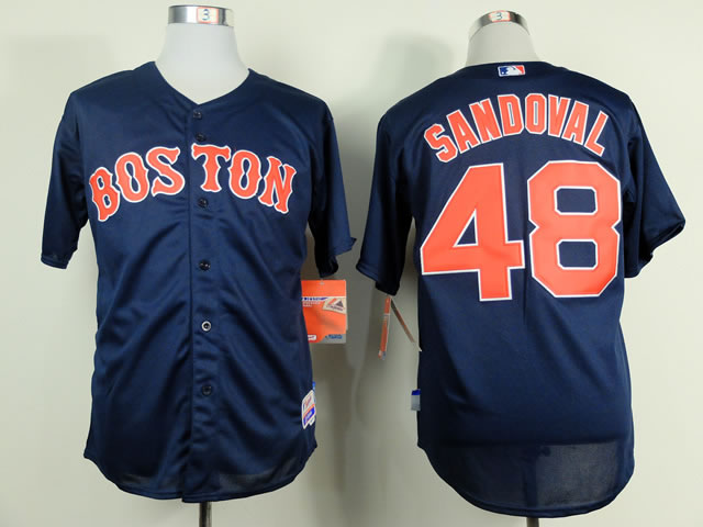 Boston Red Sox #48 Pablo Sandoval Navy Blue Jerseys,We sell and wholesale Boston Red Sox #48 Pablo Sandoval Navy Blue Jerseys on line form chian!