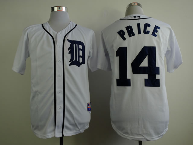 Detroit Tigers #14 David Price White Jerseys,We sell and wholesale Detroit Tigers #14 David Price White Jerseys on line form chian!