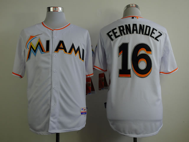 Florida Marlins #16 Jose Fernandez White Jerseys,We sell and wholesale Florida Marlins #16 Jose Fernandez White Jerseys on line form chian!
