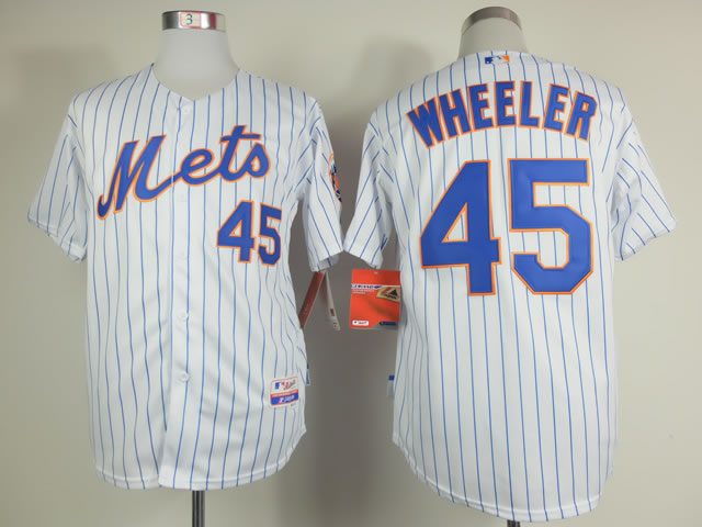 New York Mets #45 Zack Wheeler 2015 White Pinstripe Jerseys,We sell and wholesale New York Mets #45 Zack Wheeler 2015 White Pinstripe Jerseys on line form chian!