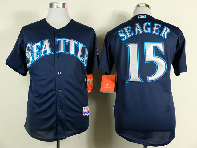 Seattle Mariners #15 Kyle Seager 2014 Navy Blue Jerseys,We sell and wholesale Seattle Mariners #15 Kyle Seager 2014 Navy Blue Jerseys on line form chian!