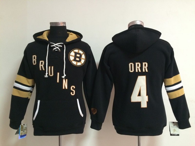 Womens Boston Bruins #4 Bobby Orr Black Old Time Hockey Hoodie,We sell and wholesale Womens Boston Bruins #4 Bobby Orr Black Old Time Hockey Hoodie on line form chian!