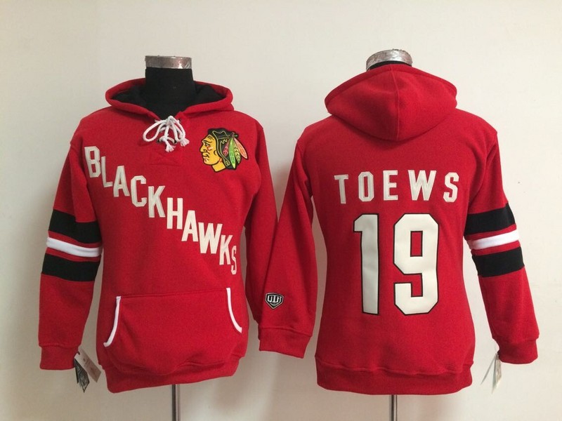 Womens Chicago Blackhawks #19 Jonathan Toews Red Old Time Hockey Hoodie,We sell and wholesale Womens Chicago Blackhawks #19 Jonathan Toews Red Old Time Hockey Hoodie on line form chian!