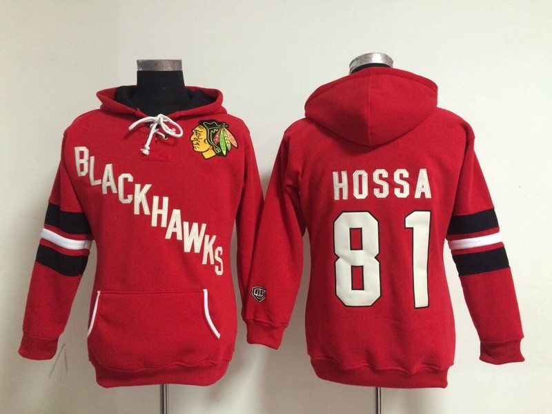 Womens Chicago Blackhawks #81 Marian Hossa Red Old Time Hockey Hoodie,We sell and wholesale Womens Chicago Blackhawks #81 Marian Hossa Red Old Time Hockey Hoodie on line form chian!