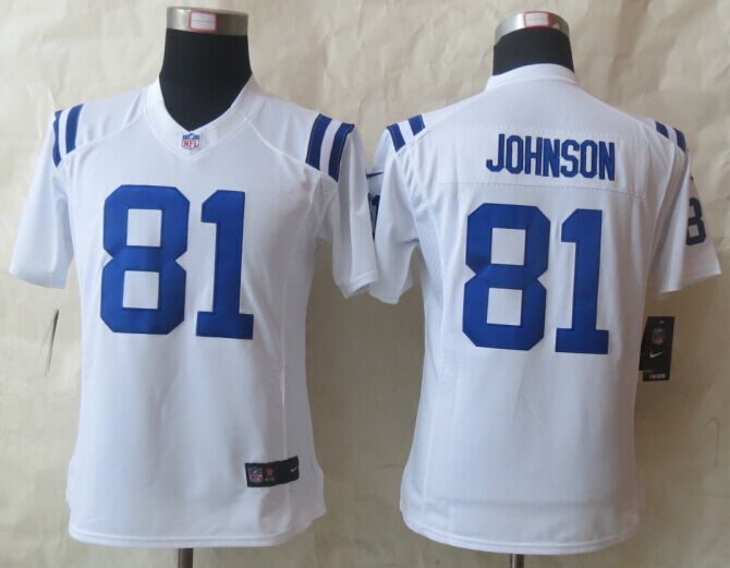 Womens Nike Limited Indianapolis Colts #81 Johnson White Jerseys,We sell and wholesale Womens Nike Limited Indianapolis Colts #81 Johnson White Jerseys on line form chian!